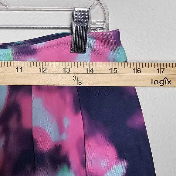 Kate Spade New York Womens 8 Purple Green Pink‎ Barry Watercolor Pencil Skirt - Picture 3 of 6